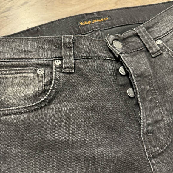 Nudie Jeans Grim Tim Concrete Black - Picture 4 of 6